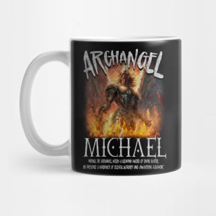 Archangel Michael Vintage comic book style Mug